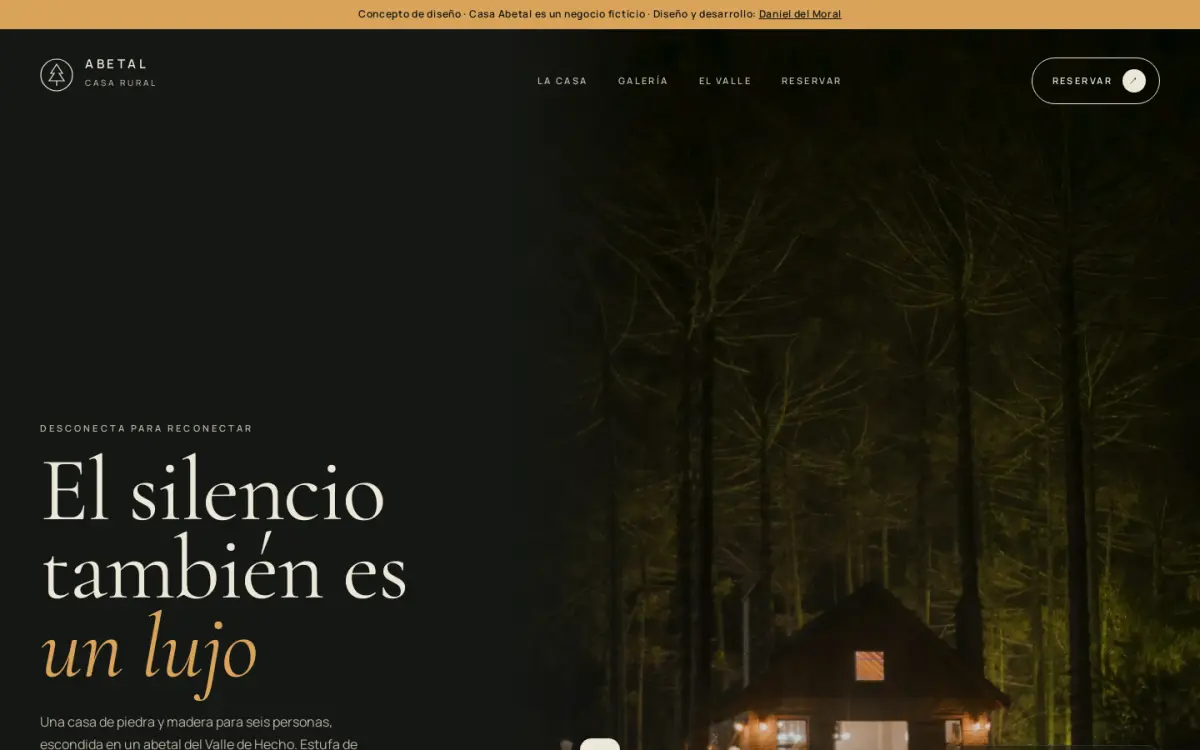 Ejemplo de web: Casa Abetal